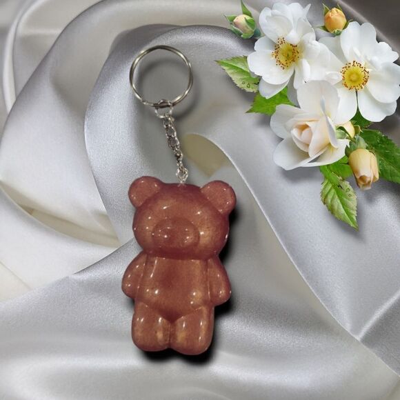 Golden Purple Gummy Bear Keychain(Z214) (Z181) - Picture 1 of 6